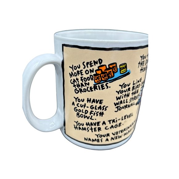 Vintage "You Know You're an Animal Lover When..." Mug Ganz Korea - Picture 5 of 16